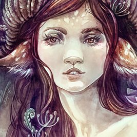 faun fantasy portrait